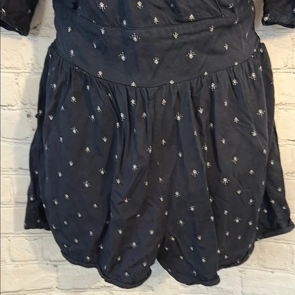 O’Neill Navy faux Wrap Romper with tie waist - Picture 3 of 11